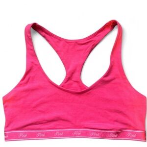 Pink Victoria’s Secret Racerback Sports Bra